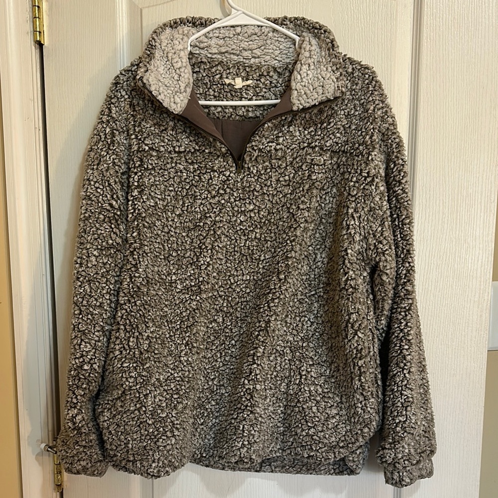 Cozy Sherpa Fleece Pullover